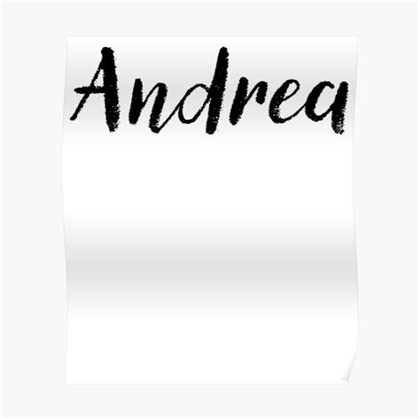 Andrea Name Stickers Tees Birthday Poster For Sale By Klonetx