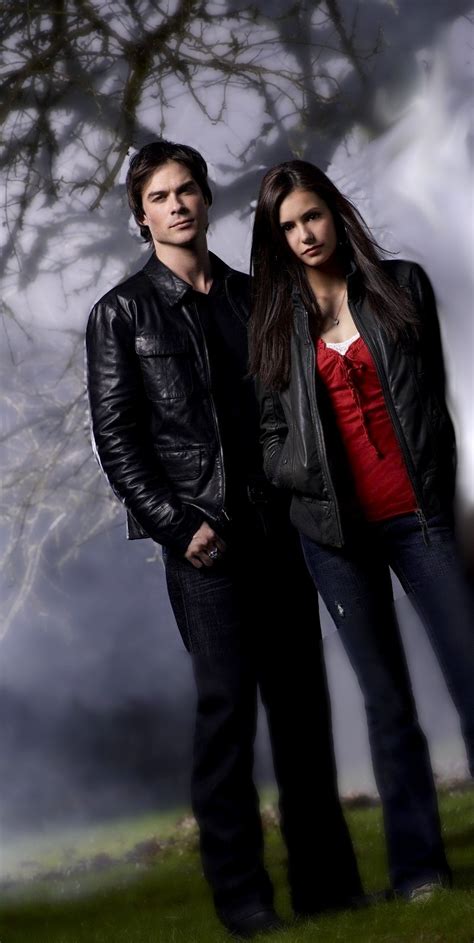 Damon Elena The Vampire Diaries Couples Wallpaper