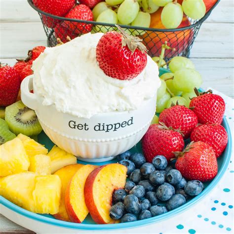 Marshmallow Fruit Dip With Cream Cheese Dip Recipe Creations