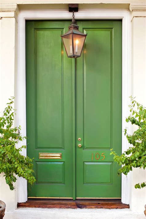 Photos Charlestonly Green Front Doors Green Door Traditional