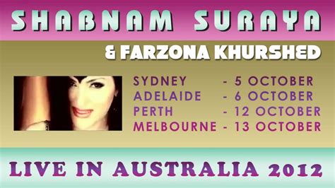 Shabnam Suraya And Farzona Khurshed Concert Promo Youtube