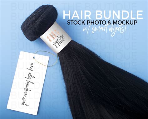 Hair Bundle Mockup Hair Bundle Stock Photo Hair Extensions Etsy