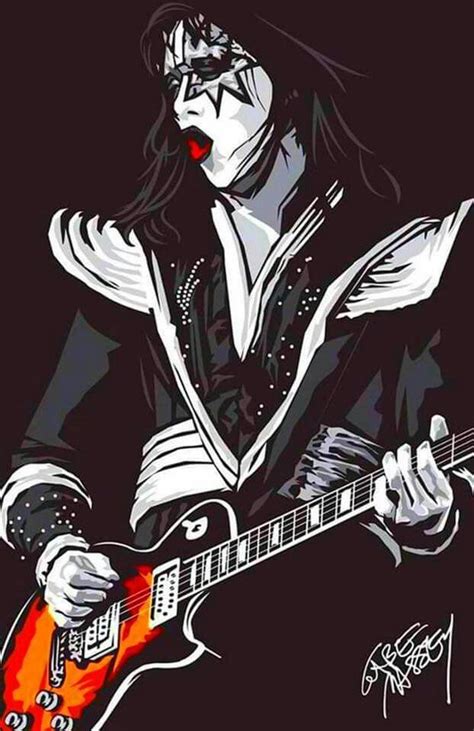 Ace Frehleykiss Kiss Art In 2020 Kiss Rock Bands Kiss Artwork