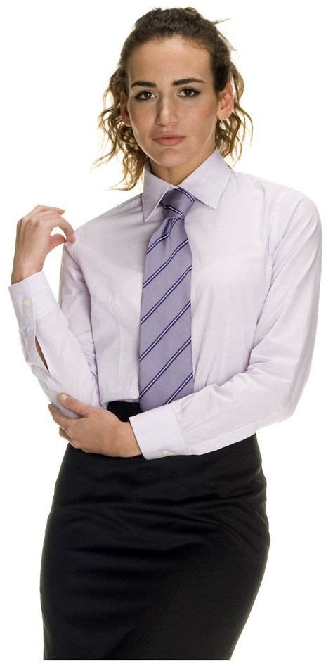 Dressed For Work In Shirt Tie And Pencil Skirt Women Wearing Ties Classy Business Outfits