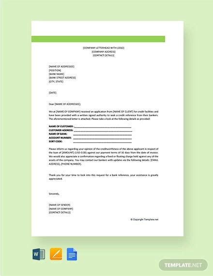 If the letter is to someone else, they probably don't want a letter from you updating them on your bank details. Bank Letter Templates - 13+ Free Sample, Example Format ...