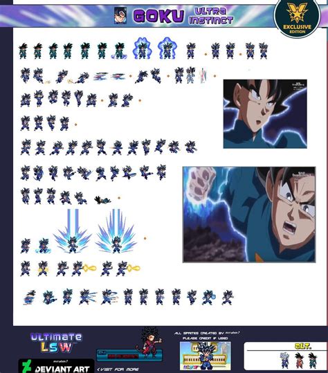 Goku Grand Priest Ultra Instinct Sprite Sheet Ulsw By