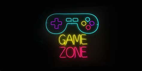 Neon Game Zone Neon Videojuegos Neón Para Gamers