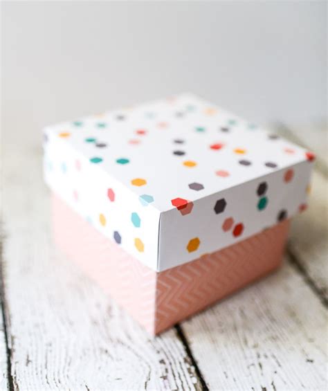 Use greens and reds for christmas. How to Make a Cardstock Gift Box | Gift box design ...