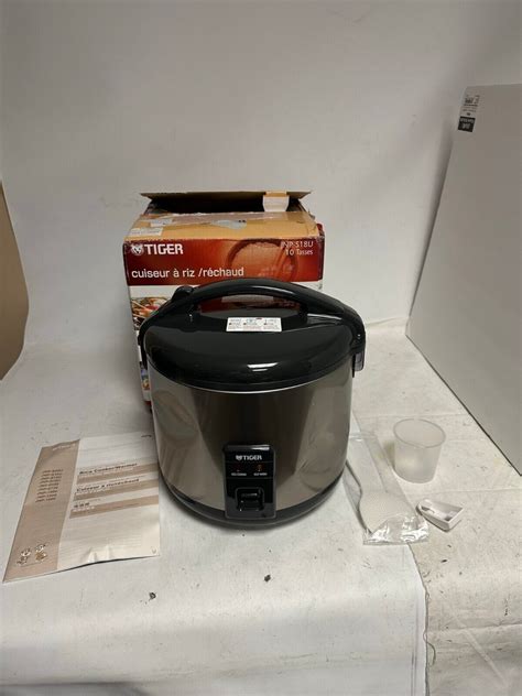 Tiger Jnp S U Cup Uncooked Rice Cooker And Warmer Stainless