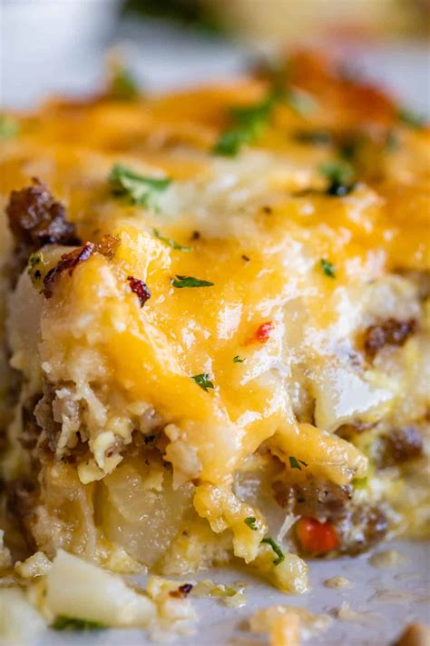 Easy Sausage Breakfast Casserole Overnight The Food Charlatan