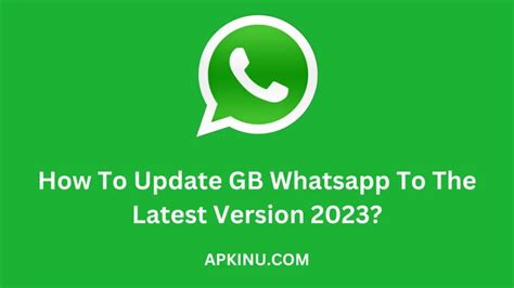 How To Update Gb Whatsapp To The Latest Version 2024