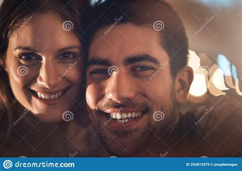They Are So Cute Together Closeup Shot Of An Affectionate Couple Stock Image Image Of Night
