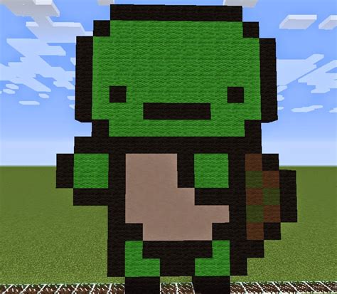 Just fly forward in this world, to view my most recent pixel art. Risha's Minecraft Blog: Mr. Turtle ~ Pixel Art