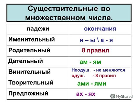 Примеры существительных определение падежа Правило предложного падежа