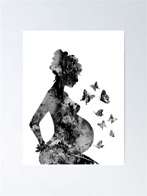 Pregnancy Pregnant Woman Poster For Sale By Rosaliartbook Redbubble