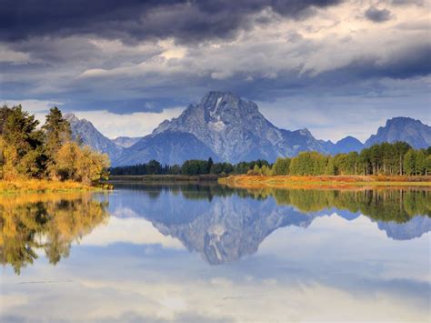 View Of Oxbow Bend In Grand Teton National Park In Wyoming