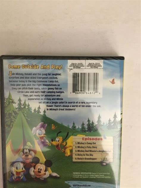 Mickey Mouse Clubhouse Mickey S Great Outdoors DVD RARE VINTAGE SHIP N HOURS EBay