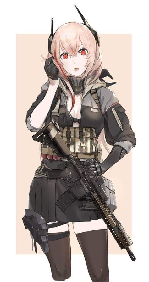 Pin By Skipaskip On M4 Sopmod Ii ️ Girls Frontline Manga Girl Military Girl