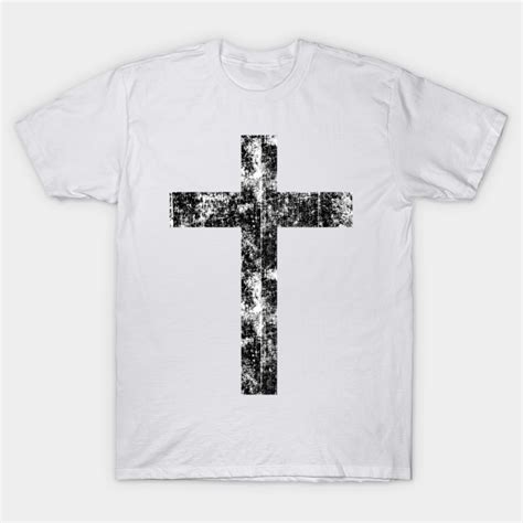 Distressed Christian Cross Cross T Shirt Teepublic