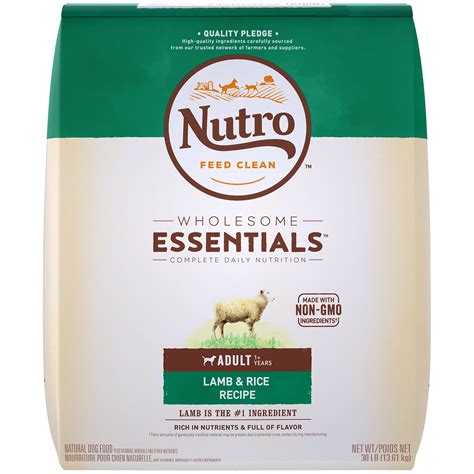 Nutro Wholesome Essentials Natural Adult Dry Dog Food Lamb And Rice