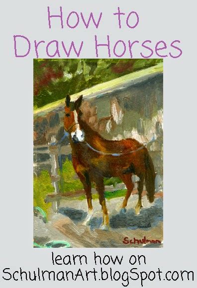 How To Draw A Horse The Inspiration Place