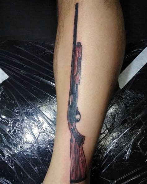 80 Shotgun Tattoo Ideas For Men Firearm Designs