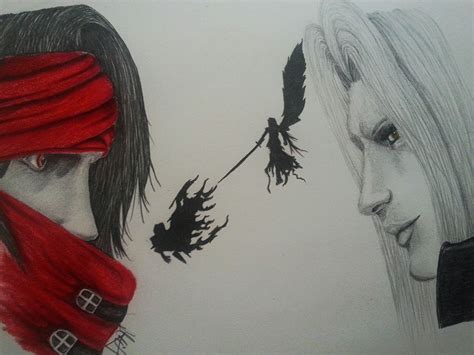 Vincent Valentine Vs Sephiroth Final Fantasy By Dandj Art On Deviantart