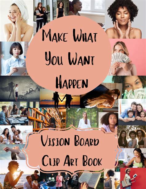 Buy Vision Board Clip Art Book Vision Board Kit For Women With Over 300 Supplies To Cut And