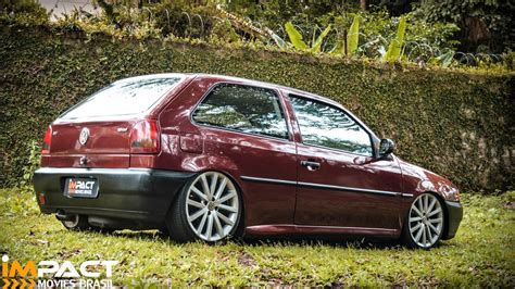 Vw Gol G2 Bola Rebaixado Com Rodas Gol G5 Aro 17 Suspensão Rosca