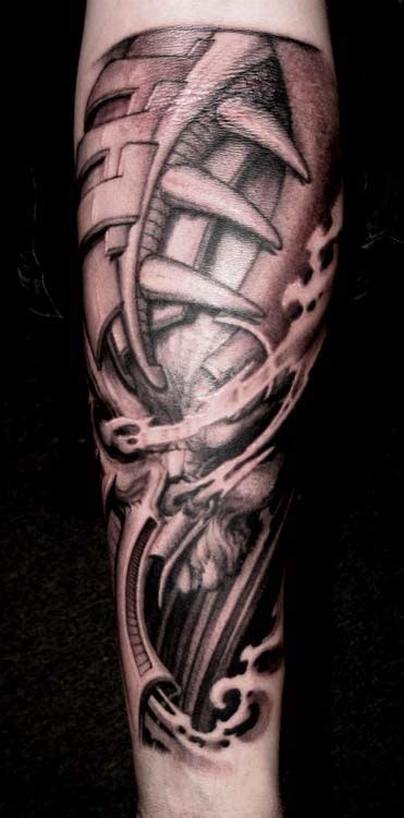 Bio Mechanic Skull Tattoo By Paul Booth Tattoonow