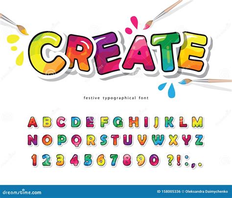 Paper Party And Kids Paperland Kids Fun Childrens Font Alphabet Numbers