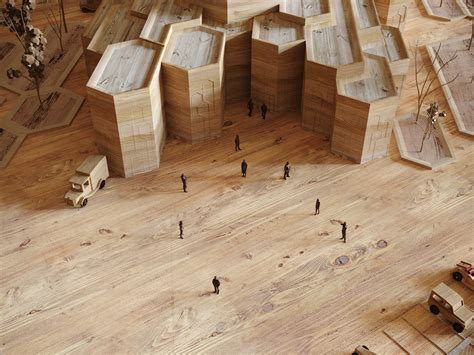 Wooden Architectural Model Chaos Corona