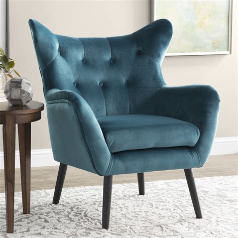 Danney 30 Wide Tufted Velvet Wingback Chair Review The Best Products