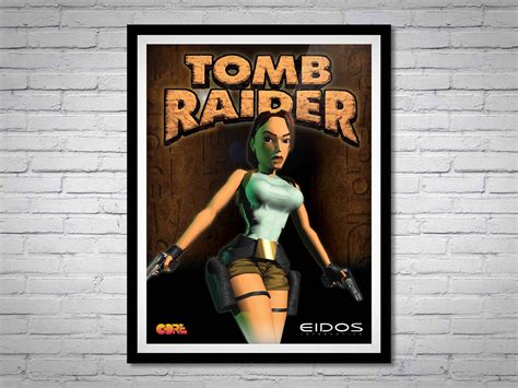 Classic Tomb Raider Box Art Poster Hd Remaster Etsy