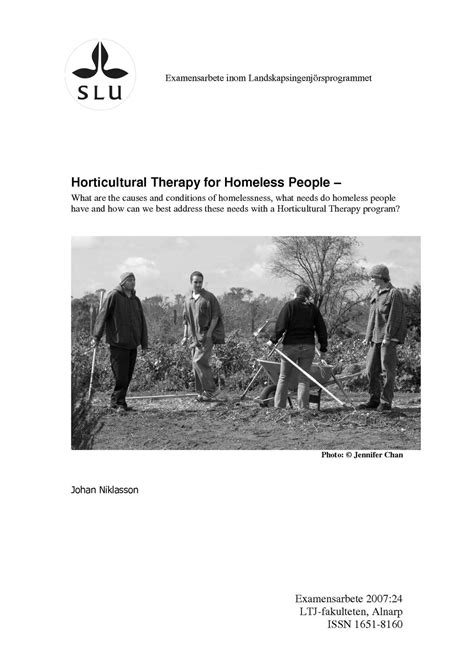 Calaméo Horticultural Therapy For Homeless People