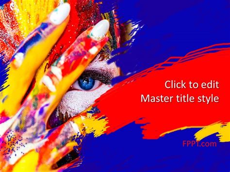 Art Background Images For Ppt Brush Stroke Painting Powerpoint