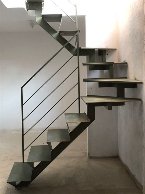 Escalera Recta Metálica Escaleras Metalicas Interiores Escaleras