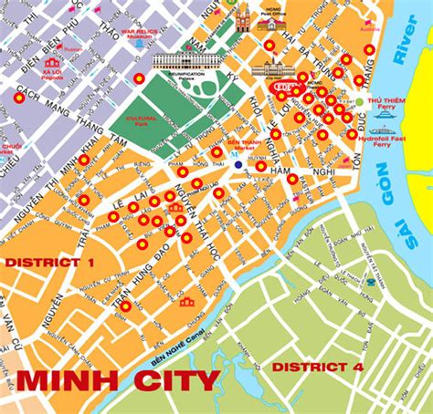 District 1 Ho Chi Minh City Map