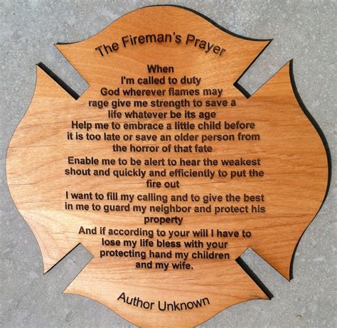 Firemans Prayer Personalized Poem T For Firefighter