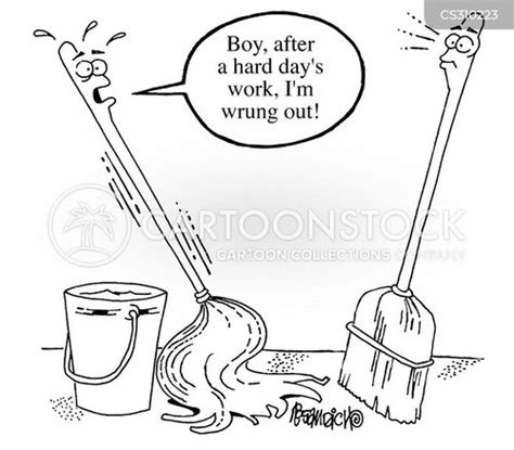 Bucket And Mop Cartoons And Comics Funny Pictures From Cartoonstock
