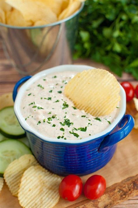 Sour Cream Dip for Chips or Veggies | Sour cream dip, Sour cream chip