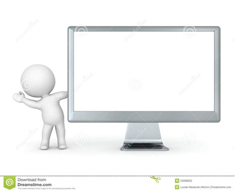 This is the currently selected item. 3D Character Waving From Behind Wide Computer Monitor ...