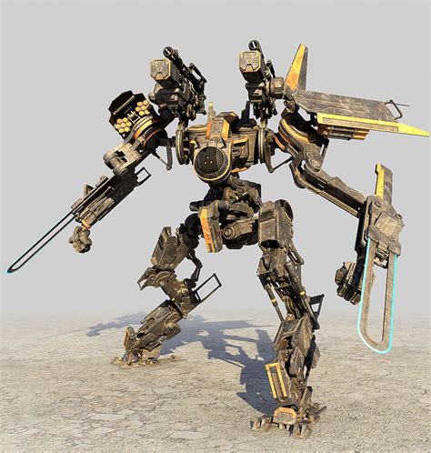 3d Robot Mech Droid Model