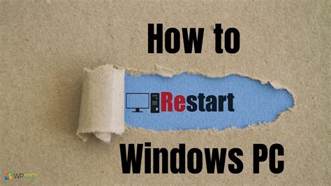 How To Restart Windows Pc Multiple Ways