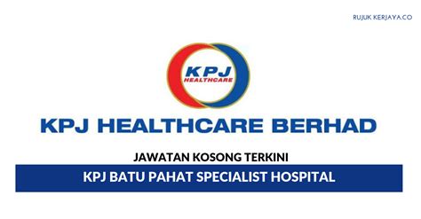 Kpj batu pahat specialist hospital yakınında yapılabilecek şeyler. Jawatan Kosong Terkini KPJ Batu Pahat Specialist Hospital ...