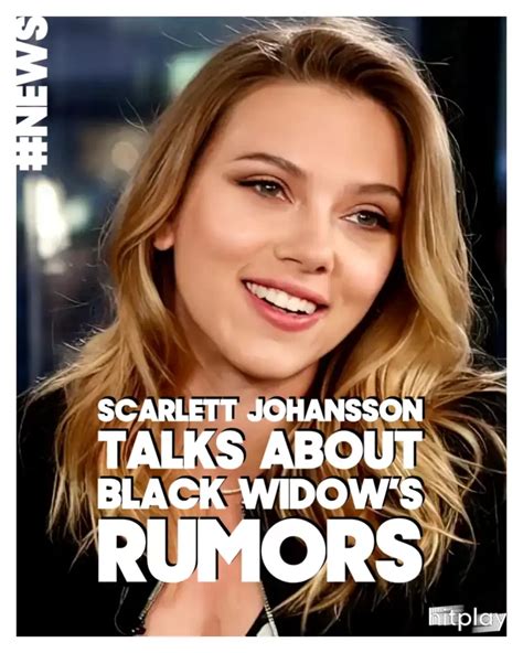 Scarlett Johansson Addresses Black Widows Marvel Comeback Hitplay News