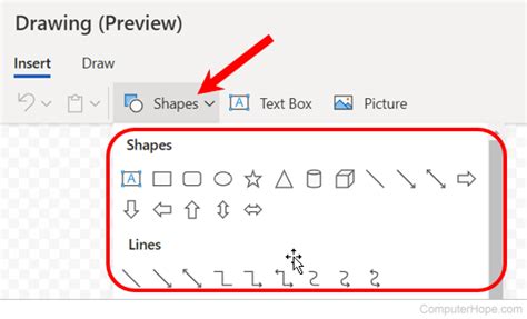 How To Add Or Edit Shapes In Microsoft Word And Excel