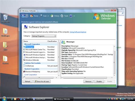 Managing Start Up Programs In Windows Vista