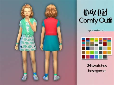 Comfy Outfit At Qvoix Escaping Reality Sims 4 Updates