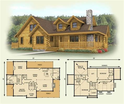 Fresh Log Home Floor Plans With Loft New Home Plans Design